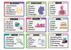 Vorschau - Spiele - Give me 5 Ober- und Unterbegriffe - Seite 2