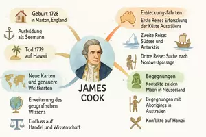 Vorschau - Arbeitsblätter - Arbeitsblätter "James Cook" + Lösung & MP3 + Mindmap + Infografik - Seite 2