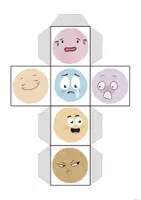 Vorschau - Spiele - Gefühle-Würfel – Bastelvorlage & Spielidee für Ausdruck, Rollenspiel & Emotionsarbeit - Deckblatt