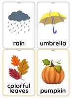 anteprima - Flashcard - Autumn Flashcards - Inglese (Infanzia e Primaria) - Pagina 2