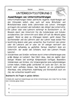 Vorschau - Arbeitsblätter - Materialpaket Reflexionsaufgaben Unterrichtsstörungen I & II - Seite 2