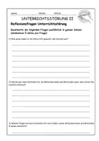 Vorschau - Arbeitsblätter - Reflexionsaufgaben Unterrichtsstörungen - Seite 3