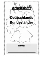 Vorschau - Unterrichtsreihen - Bundesländer in Deutschland - Arbeitsheft - Deckblatt