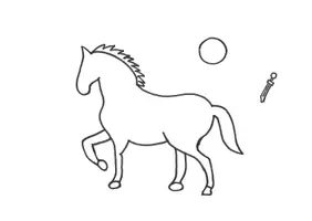 Vorschau - Mal- und Bastelvorlagen - Sankt Martin – Schritt-für-Schritt-Anleitung für ein eigenes Bild (Kunst / Klasse 1/2) - Seite 1