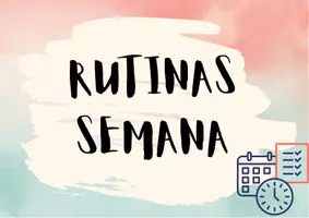 Vista previa - Refuerzo / NEE / Materiales de apoyo - RUTINAS CASTELLANO - Portada