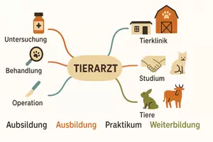 Vorschau - Arbeitsblätter - Arbeitsblätter "Tierarzt" + Lösung & MP3 + Mindmap + Infografik - Seite 2