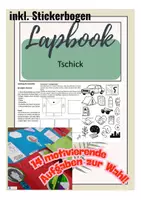 Vorschau - Unterrichtsreihen - Tschick: Lapbook zur Lektüre Klasse 8-9 - Deckblatt