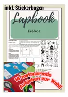 Vorschau - Unterrichtsreihen - Lapbook für den Deutschunterricht – Geeignet für die Lektüre von „Erebos“ (Ursula Poznanski) – Kreatives Lesebegleitmaterial für die Klassen 7-9 - Deckblatt