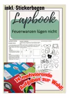 Vorschau - Unterrichtsreihen - Lapbook für den Deutschunterricht – Geeignet für die Lektüre von„Feuerwanzen lügen nicht“ – Kreatives Lesebegleitmaterial für die Klassen 6–7 - Deckblatt