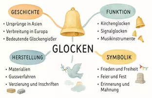 Vorschau - Arbeitsblätter - Arbeitsblätter zum Thema "Glocken" + Lösung & MP3 + Mindmap + Infografik - Seite 3