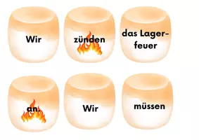 Vorschau - Spiele - Marshmallow-Sätze I Mit Spaß zur Sprache - Deckblatt