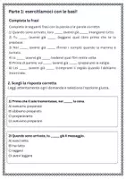 anteprima - Esercizi - Il trapassato prossimo del verbo avere - Pagina 1