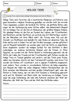 Vorschau - Arbeitsblätter - Heilige Tiere Arbeitsblätter mit Fragen + Lösungen Deutsch DaZ Grundschule AB - Seite 1