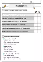 Vorschau - Arbeitsblätter - Meeresbiologe Arbeitsblätter mit Fragen + Lösungen Deutsch DaZ Grundschule AB - Seite 2