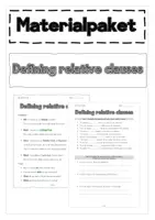 Vorschau - Arbeitsblätter - Defining relative clauses (entry, worksheet & PROBE) - Deckblatt