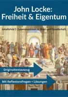 Vorschau - Arbeitsblätter - John Locke Zwei Abhandlungen 📜 Freiheit und Eigentum - Deckblatt