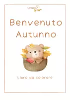 anteprima - Materiale per pittura e bricolage - Libro da colorare sull'autunno - Pagina di copertina