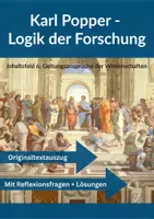 Vorschau - Arbeitsblätter - Karl Popper Logik der Forschung 🧪 Kritischer Rationalismus und Falsifikation - Deckblatt