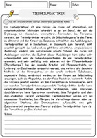 Vorschau - Arbeitsblätter - Tierheilpraktiker Arbeitsblätter mit Fragen + Lösungen Deutsch DaZ Grundschule AB - Seite 1