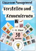 Vorschau - Bildkarten - Classroom Management - Vorstellen und Kennenlernen - Deckblatt