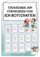 Vorschau - Bildkarten - Situationskarten zum Üben von Ich-Botschaften - Deckblatt