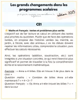 Aperçu - Préparation de séance / Séance complète - Les grands changements dans les programmes scolaires (2025) - Page 1