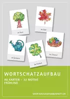 Vorschau - Bildkarten - Wortschatzaufbau (DaZ) – Frühling – A6-Karten - Deckblatt