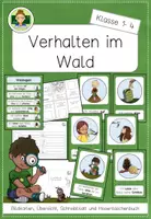 Vorschau - Arbeitsblätter - Waldregeln: Verhalten im Wald (Sachunterricht Grundschule Klasse 1-4) - Deckblatt