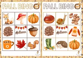 Vista previa - Juegos / Gamificación - BINGO DE OTOÑO - página 1