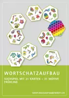 Vorschau - Spiele - Wortschatzaufbau (DaZ) – Frühling – Finde den Zwilling - Deckblatt