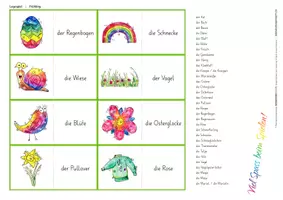 Vorschau - Spiele - Wortschatzaufbau (DaZ) – Frühling – Legespiel - Seite 3