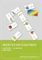 Vorschau - Spiele - Wortschatzaufbau (DaZ) – Frühling – Legespiel - Deckblatt