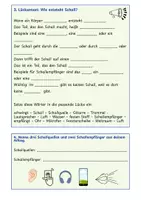 Vorschau - Arbeitsblätter - Schall - Schallquelle und Schallempfänger - Seite 1