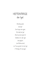 Vorschau - Unterrichtsreihen - LERNWERKSTATT: Der Igel - Arbeitsheft & Hefteinträge 1. Klasse - Seite 1