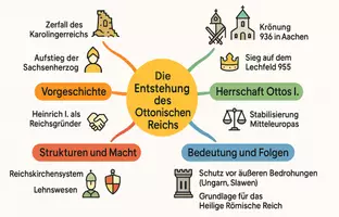 Vorschau - Arbeitsblätter - Lernposter + Arbeitsblatt "Die Entstehung des Ottonischen Reichs" + interaktive Lösung & MP3 + Mindmap - Seite 3