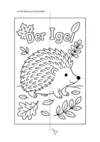 Vorschau - Mal- und Bastelvorlagen - Lapbook Vorlage: Igel Klasse 2-4 - Seite 2