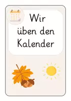 Vorschau - Arbeitsblätter - Kalender/ Datum Materialpaket - Seite 2