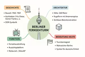 Vorschau - Arbeitsblätter - Lernposter + Arbeitsblätter zum Thema "Berliner Fernsehturm" + Lösung & MP3 + Mindmap + Infografik - Seite 3