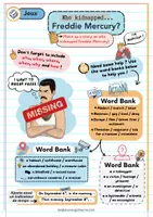 Aperçu - Jeux - Qui a kidnappé Freddie Mercury ? (activité au prétérit) - Page 1