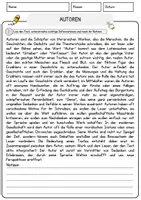 Vorschau - Arbeitsblätter - Autoren Arbeitsblätter mit Fragen + Lösungen Deutsch DaZ AB - Seite 1