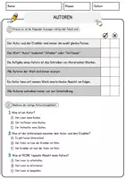 Vorschau - Arbeitsblätter - Autoren Arbeitsblätter mit Fragen + Lösungen Deutsch DaZ AB - Seite 2