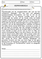 Vorschau - Arbeitsblätter - Gesprächsregeln Arbeitsblätter mit Fragen + Lösungen Deutsch DaZ AB - Seite 1