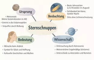 Vorschau - Arbeitsblätter - Arbeitsblätter zum Thema "Sternschnuppen" + Lösung & MP3 + Mindmap + Infografik - Seite 2