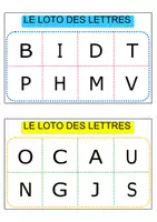 Aperçu - Jeux - Loto des lettres majuscules (maternelle, CP) - Page 2