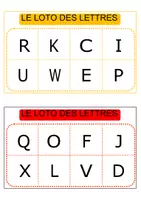 Aperçu - Jeux - Loto des lettres majuscules (maternelle, CP) - Page 3