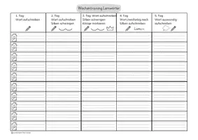 Vorschau - Arbeitsblätter - Lern-und Merkwörtertraining, Klasse 1 - 4 - Seite 1