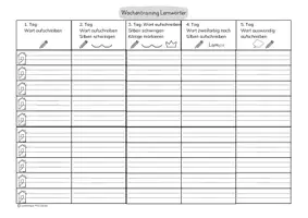 Vorschau - Arbeitsblätter - Lern-und Merkwörtertraining, Klasse 1 - 4 - Seite 3