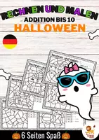 Vista previa - Hojas de trabajo - Rechen-Mal-Blätter - Addition bis 10 (Halloween) Sumas y restas Matemáticas Alemán - Portada