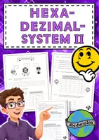 Vorschau - Arbeitsblätter - Hexadezimalsystem II Arbeitsblätter - Deckblatt