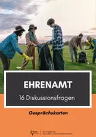 Vorschau - Aufgabenkarten - Ehrenamt - 16 Gesprächskarten - Deckblatt